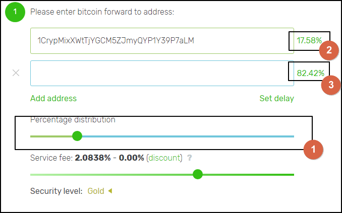 Play with the distribution percentages between the wallets