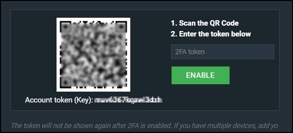 google authenticator online qr display